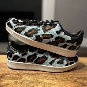 Adidas Stan Smith H Shoes - Men’s Size 7 - (GY8797) - Blue Leopard